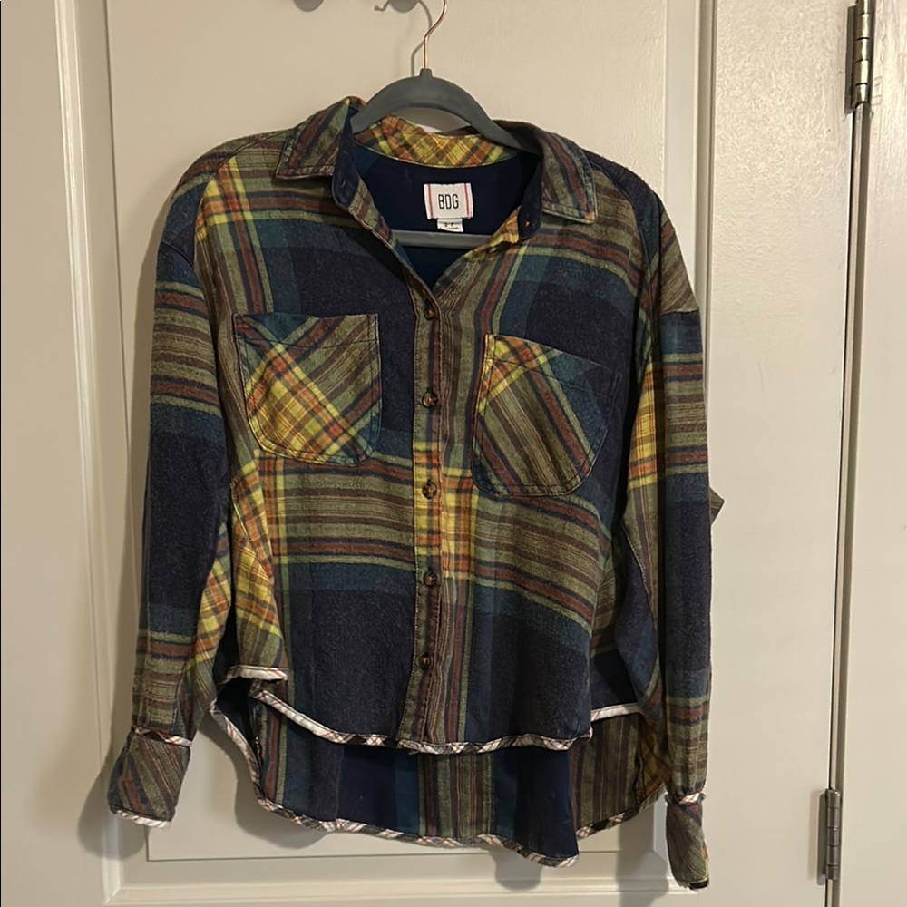 NWOT Plaid Button-Down Shirt
